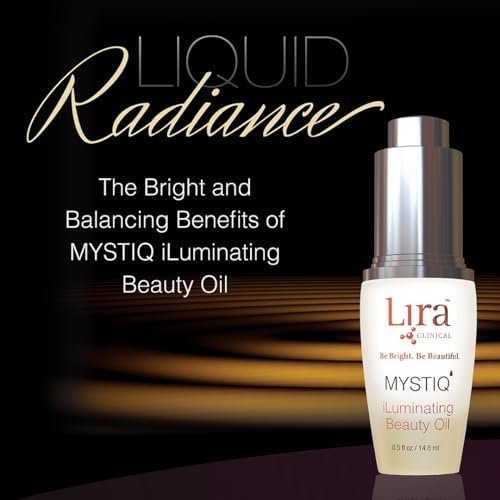 Lira Clinical MYSTIQ iLuminating Beauty Oil - Vitamin C Face Oil with Plant Stem Cell Extract - Hydrates Skin with Argan & Baobab Oils - Antioxidant Facial Drops for Daily Skincare Routine - 0.5 Oz Avelisse