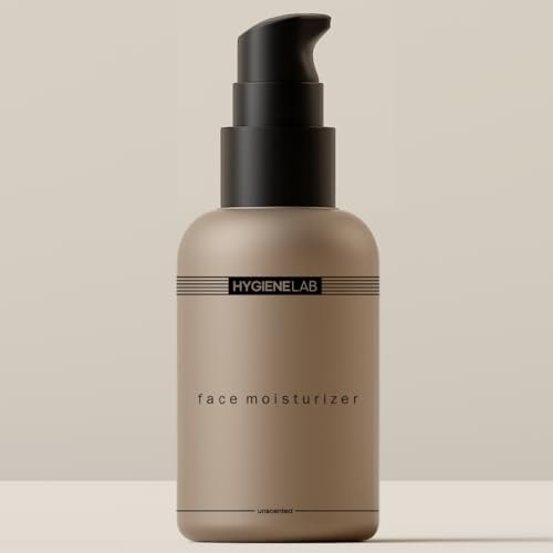 HygieneLab Face Moisturizer - EWG Verified, Unscented, Non-Greasy Hydration with Squalane, Aloe Vera, Ceramides & Hyaluronic Acid - 1.7 fl oz Avelisse