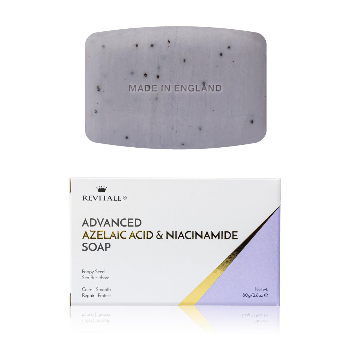 REVITALE Advanced Azelaic Acid & Niacinamide Soap – Calming Cleansing Bar for Smooth, Balanced & Protected Skin - görsel 1