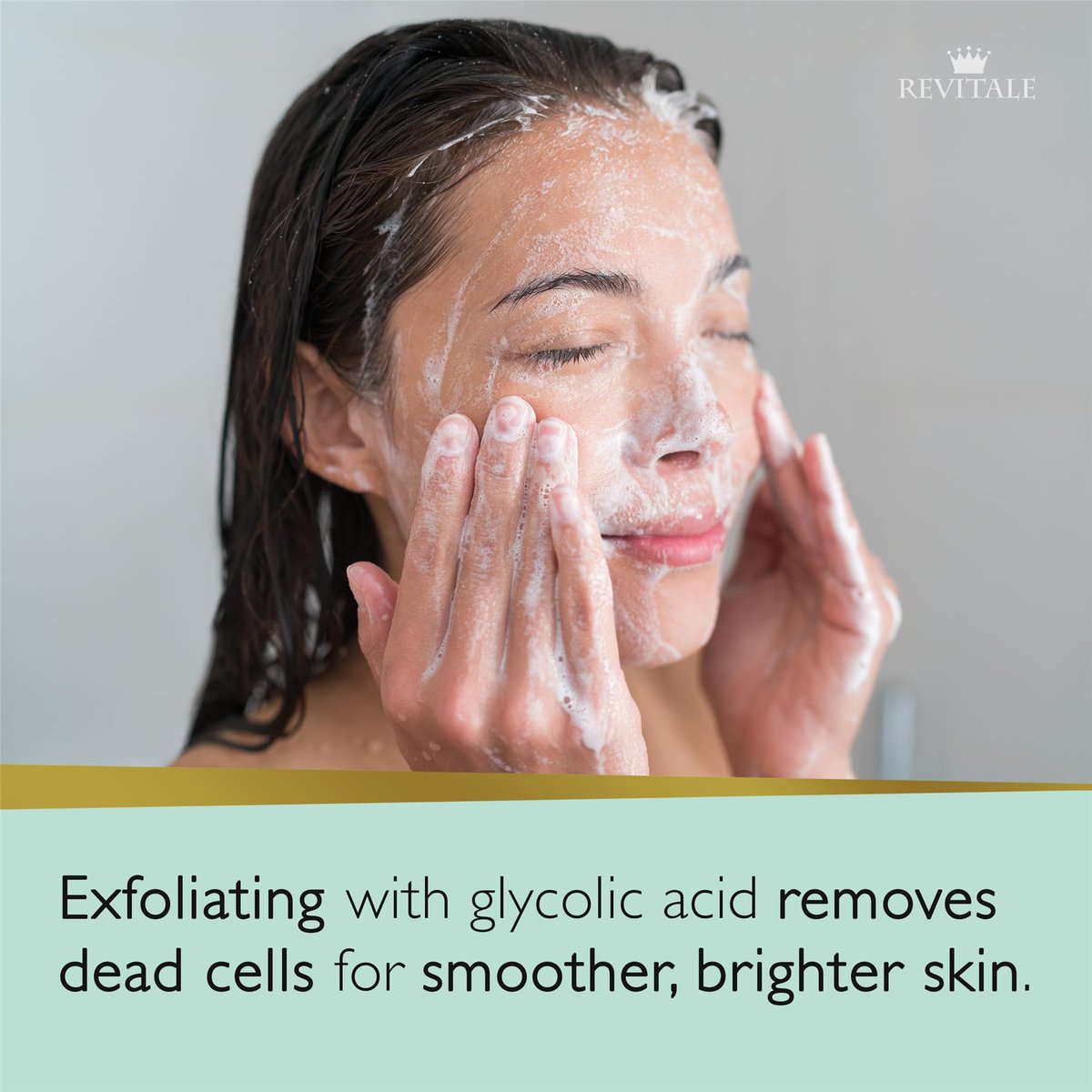 REVITALE Advanced Glycolic Acid Soap – Soften, Glow, Resurface & Renew Bar for Radiant Skin - görsel 3