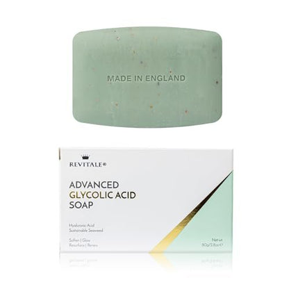 REVITALE Advanced Glycolic Acid Soap – Soften, Glow, Resurface & Renew Bar for Radiant Skin