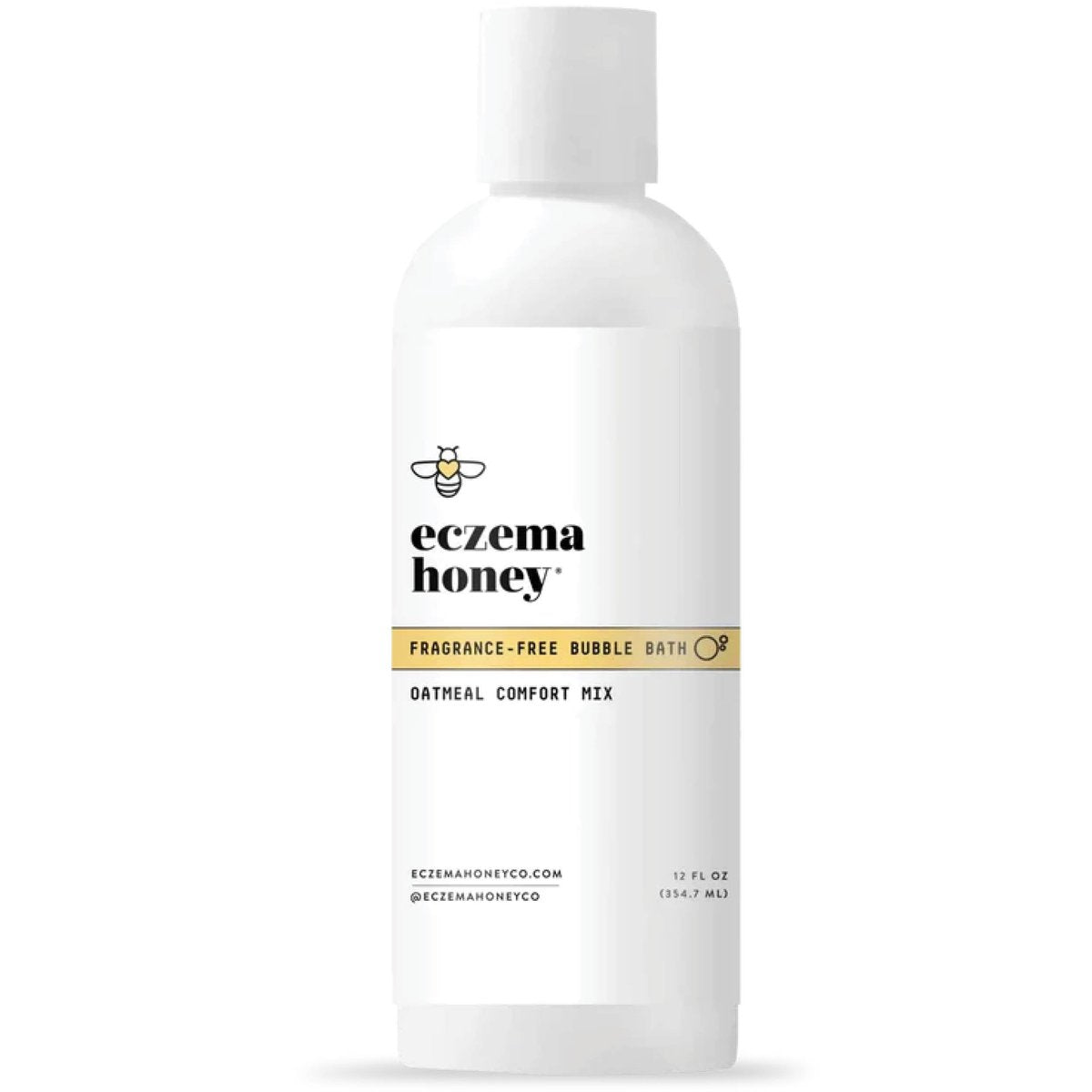 ECZEMA HONEY Fragrance-Free Oatmeal Comfort Bubble Bath – Sensitive Skin Body Wash & Bath Soak, 12 Oz - görsel 1