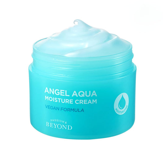 BEYOND Angel Aqua Moisture Cream - Instant Cooling & Hydrating Face Gel Moisturizer 5.1 oz | Vegan Korean Skin Care with Cica, Hyaluronic Acid, Panthenol Avelisse