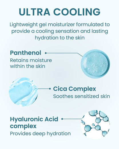 BEYOND Angel Aqua Moisture Cream - Instant Cooling & Hydrating Face Gel Moisturizer 5.1 oz | Vegan Korean Skin Care with Cica, Hyaluronic Acid, Panthenol Avelisse