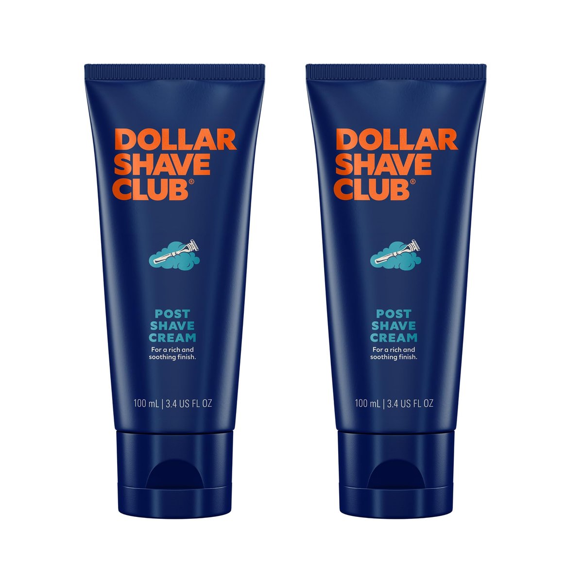 Dollar Shave Club Post Shave Cream 3.4 oz (2 Pack) – Hydrating Post Shave Lotion for Soothing, Moisturizing Skin Care - görsel 1