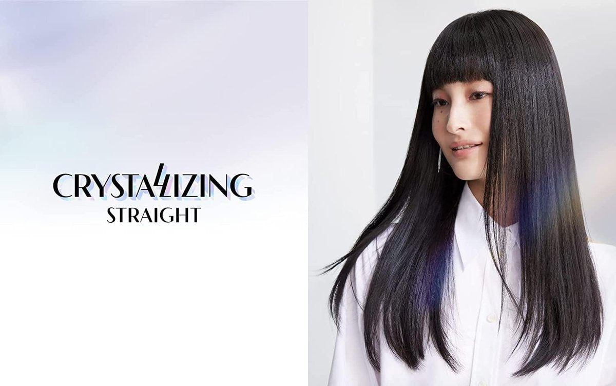 Professional Hair Rebonding Kit - Crystallizing Straightener, Neutralizing Cream, Hair Brush (2023) Avelisse