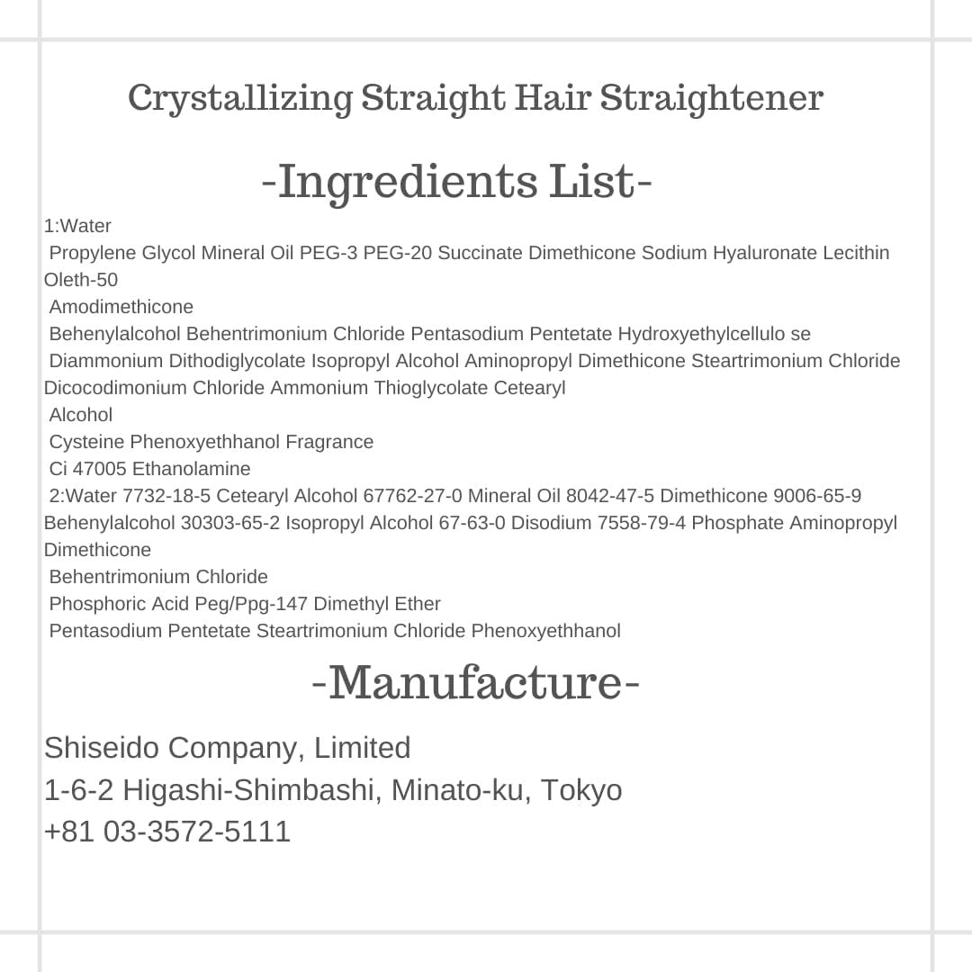 Professional Hair Rebonding Kit - Crystallizing Straightener, Neutralizing Cream, Hair Brush (2023) Avelisse