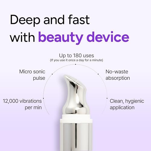 Dr.twentyproject Lifderm Eye Cream with Collagen & Vibrating Device – Anti-Aging, Firming, Depuffing Korean Skincare (20ml / 0.6 fl oz) Avelisse
