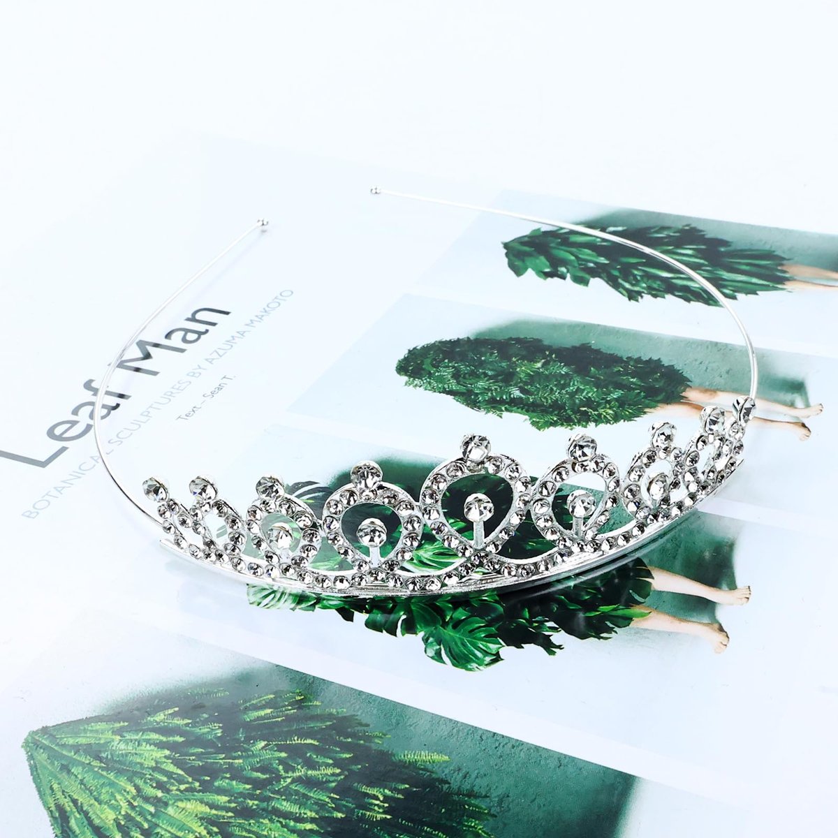 inSowni 8-Piece Decorative Princess Dazzling Rhinestone Silver Metal Tiara Crown Headbands - Wedding Birthday Party Prom Headpieces for Brides, Bridesmaids, Women, Girls, Teens, Kids - görsel 15