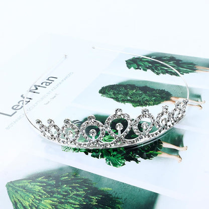 inSowni 8-Piece Decorative Princess Dazzling Rhinestone Silver Metal Tiara Crown Headbands - Wedding Birthday Party Prom Headpieces for Brides, Bridesmaids, Women, Girls, Teens, Kids