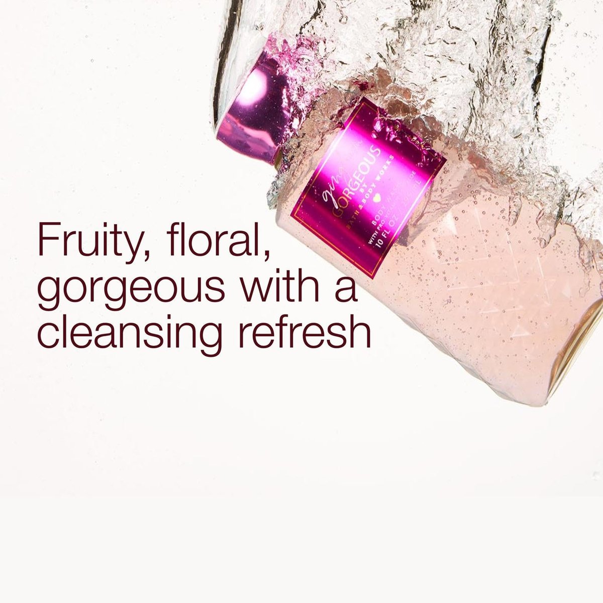 Bath & Body Works Gingham Gorgeous Body Wash – Nourishing Cleanser with Pro-Vitamin B5 & Aloe, Pink Strawberries, Peony Blooms & Peach Nectar, Gentle Daily Use, 10 fl oz Avelisse