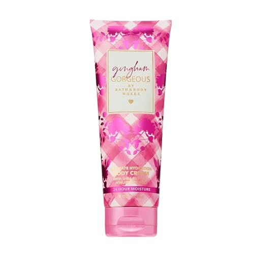 Bath & Body Works Gingham Gorgeous Body Cream – Ultimate Hydration with Shea Butter & Hyaluronic Acid, 8 oz Avelisse