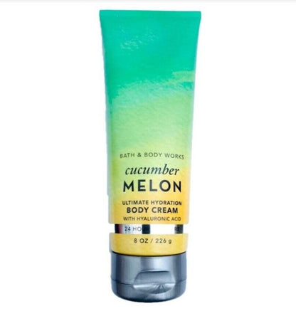 Bath & Body Works Cucumber Melon Ultimate Hydration Body Cream Gift Set for Women, 8 Fl Oz