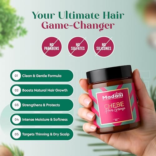 Chebe Hair Growth Grease with Rosemary Oil - Hair Thinning Treatment for Men & Women, Vegan Hair Regrowth Butter, Scalp Moisturizer (7.05 oz) Avelisse