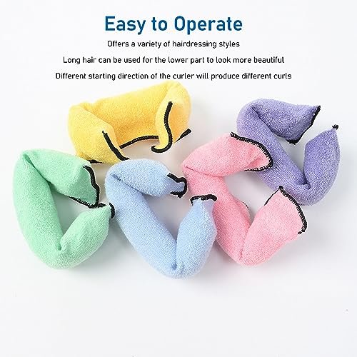 Upgraded Heatless Hair Curler with Gift Box – Smell-Free Foam Curls Headband for Long & Medium Hair - görsel 14