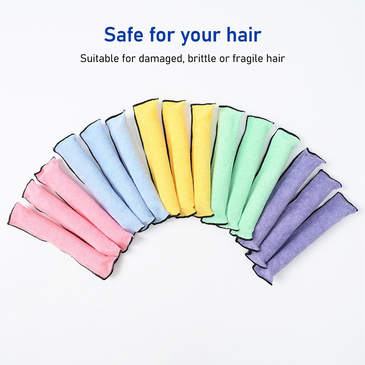 Upgraded Heatless Hair Curler with Gift Box – Smell-Free Foam Curls Headband for Long & Medium Hair - görsel 17