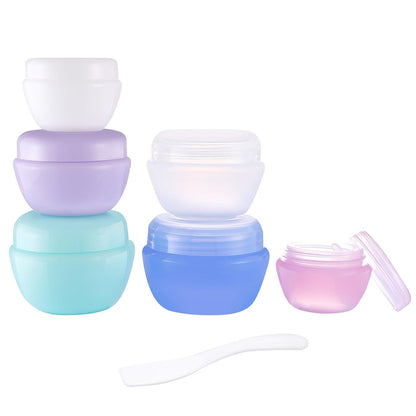 ZOADLE Travel Containers for Toiletries - 3 Size 0.35/0.7/1 OZ Sample Jars, TSA Approved Leak-Proof Travel Size Toiletries Containers with Lids for Cosmetic Makeup Face Body Hand Cream