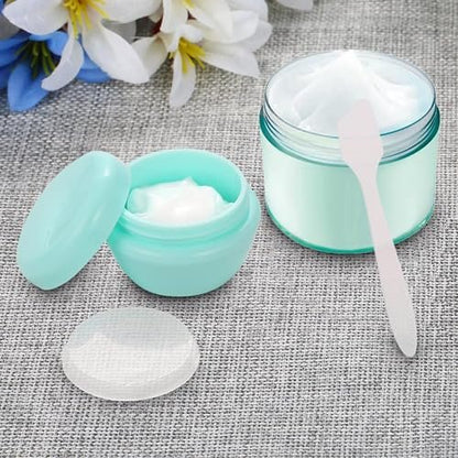 ZOADLE Travel Containers for Toiletries - 3 Size 0.35/0.7/1 OZ Sample Jars, TSA Approved Leak-Proof Travel Size Toiletries Containers with Lids for Cosmetic Makeup Face Body Hand Cream