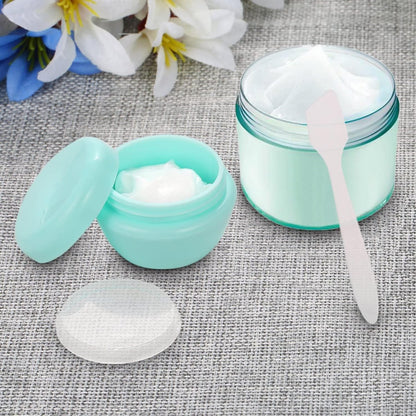 ZOADLE Travel Containers for Toiletries - 3 Size 0.35/0.7/1 OZ Sample Jars, TSA Approved Leak-Proof Travel Size Toiletries Containers with Lids for Cosmetic Makeup Face Body Hand Cream