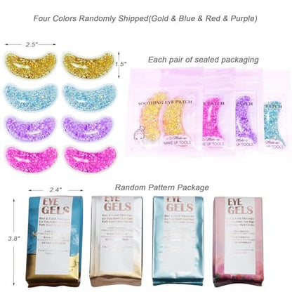 Reusable Under Eye Patches for Puffy Eyes - Cooling Gel Eye Mask for Dark Circles, Migraine Relief & Sinus Pain - 8 Pack