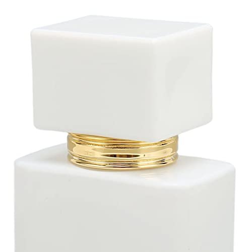 Refillable Empty Glass Perfume Bottle Atomizer - 2 Pack, 30ml, White with Golden Nozzle - görsel 18