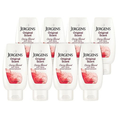 Jergens Original Scent Dry Skin Body Lotion - Cherry Almond, 3 oz (Pack of 8) Avelisse