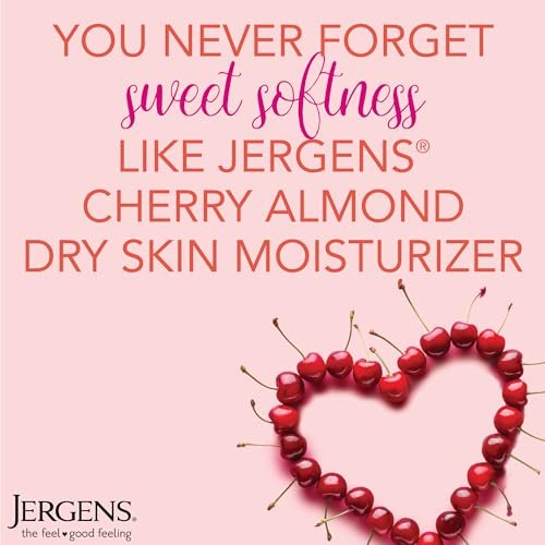 Jergens Original Scent Dry Skin Body Lotion - Cherry Almond, 3 oz (Pack of 8) Avelisse