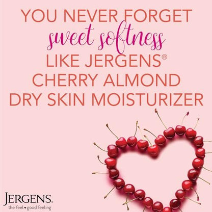Jergens Original Scent Dry Skin Body Lotion - Cherry Almond, 3 oz (Pack of 8) Avelisse