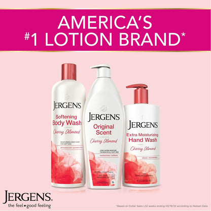 Jergens Original Scent Dry Skin Body Lotion - Cherry Almond, 3 oz (Pack of 8) Avelisse