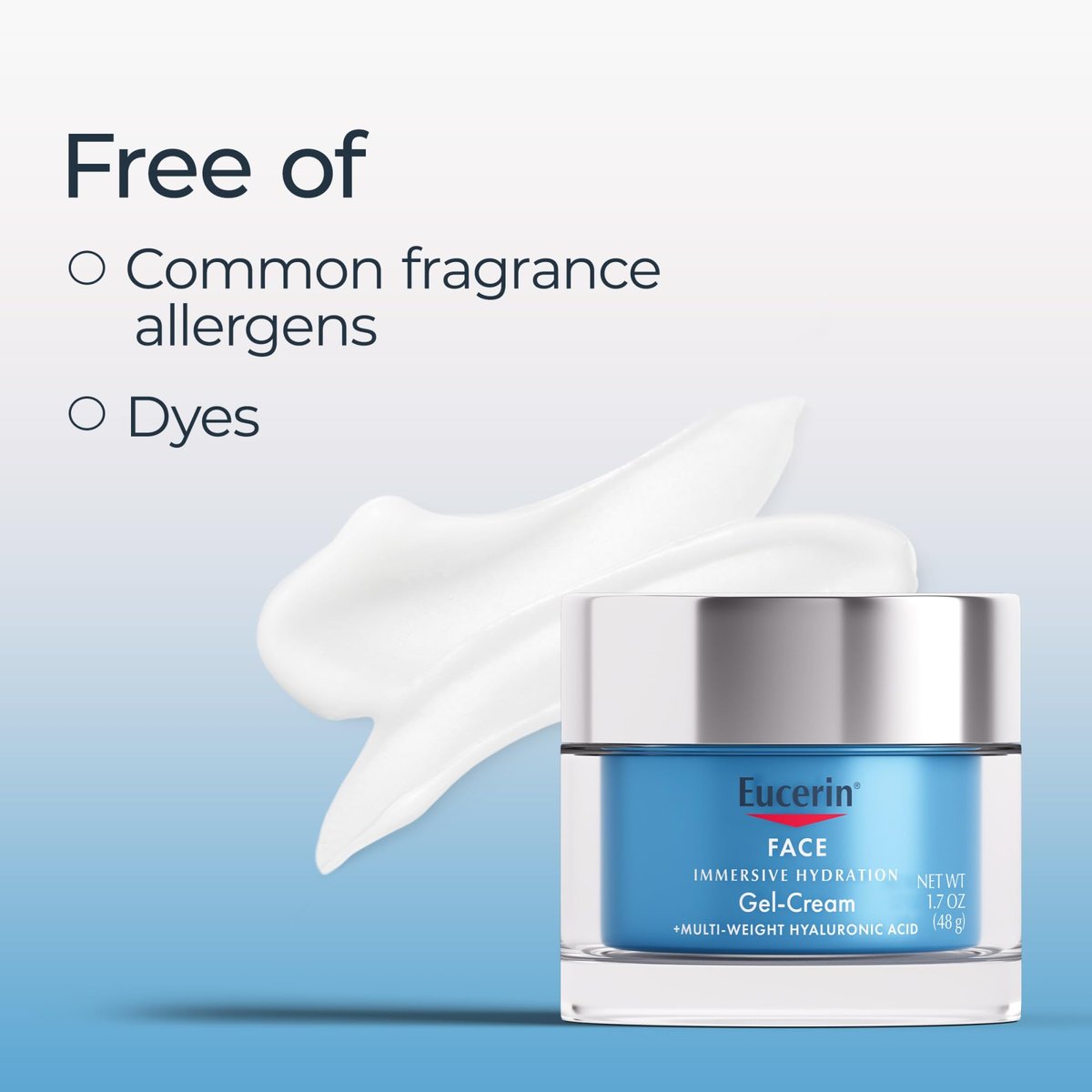 Eucerin Immersive Hydration Replenishing Night Gel Face Cream with Hyaluronic Acid and Provitamin B5, Ultra-Lightweight Face Moisturizer, Reduces Look of Fine Lines and Wrinkles, 1.7 Oz Avelisse