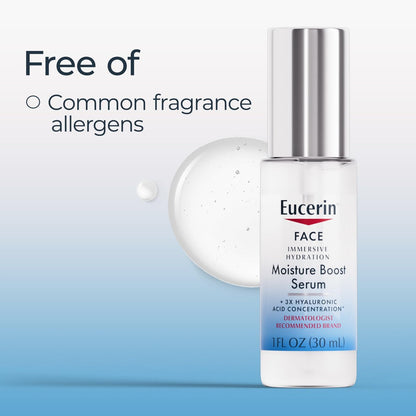 Eucerin Immersive Hydration Smoothing Face Serum, Ultra-Lightweight Hyaluronic Acid Serum Reduces the Look of Fine Lines and Wrinkles, 1 Fl Oz Bottle Avelisse