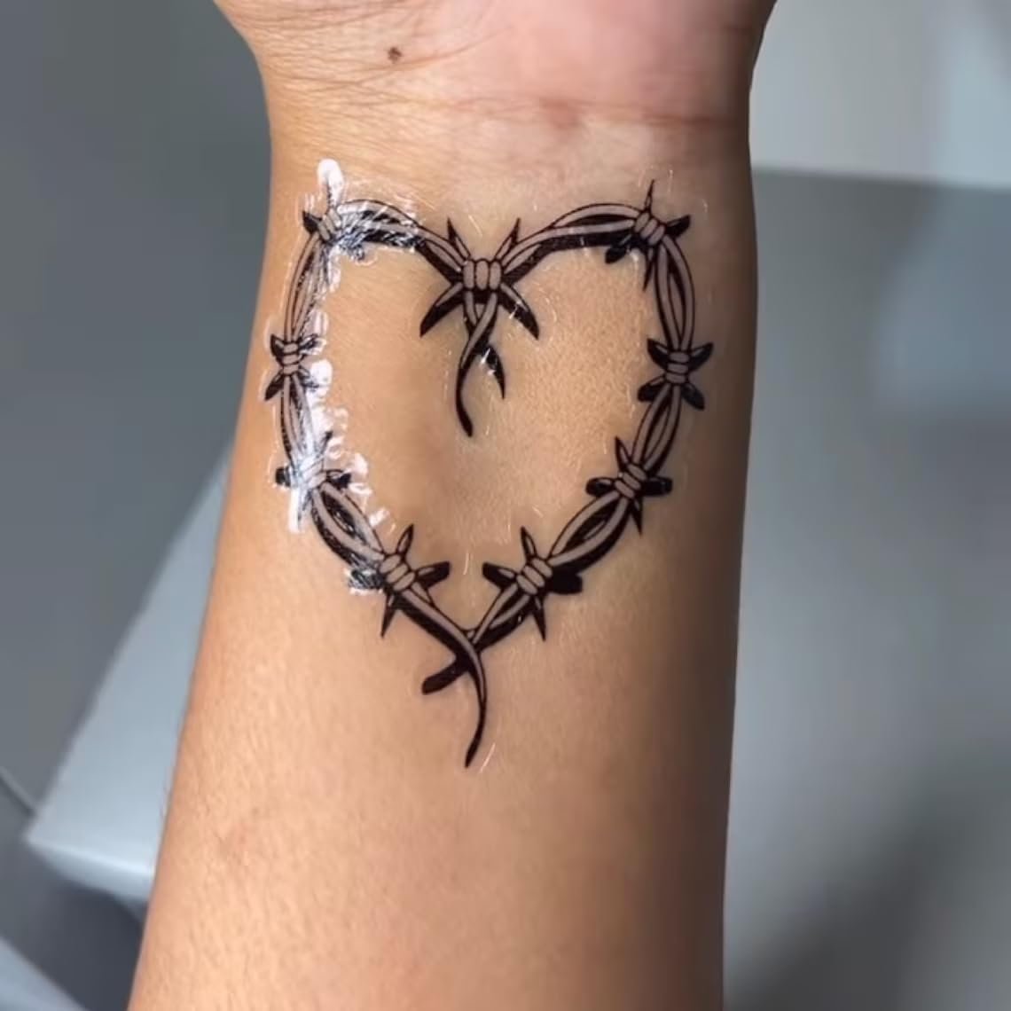 QualityLife Karol Temporary Tattoos - 20 Multicolor Heart Designs, Easy to Apply, Waterproof & Long-Lasting - görsel 7