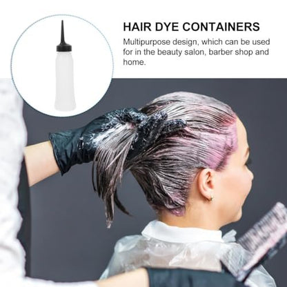 PACKOVE 3-Pack Hair Coloring Bottle - 240ml Transparent Squeeze Applicator Bottles for Professional Hair Dye, Salon, and Home Use Avelisse