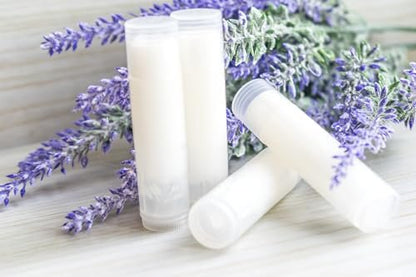 Beesworks Lip Balm Containers, Round Tubes | Pack of 40 | Clear, 0.15oz Containers with Caps, Made in USA | For DIY Lip Stick, Homemade Lip Balms Avelisse