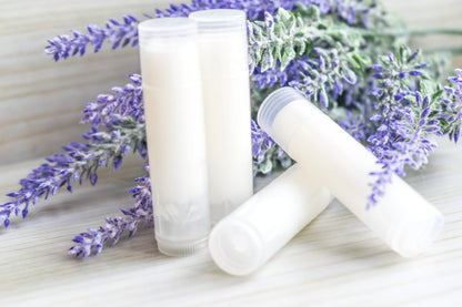 Beesworks Lip Balm Containers, Round Tubes | Pack of 40 | Clear, 0.15oz Containers with Caps, Made in USA | For DIY Lip Stick, Homemade Lip Balms Avelisse