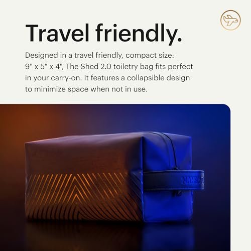 MANSCAPED® The Shed 2.0 Toiletry Bag - Premium Nylon Travel Bag for Men, Water-Resistant & Organized Avelisse