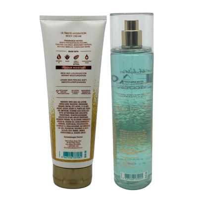 Bath & Body Works At the Beach Gift Pack: Fragrance Mist 8 oz & Body Cream 8 oz Avelisse