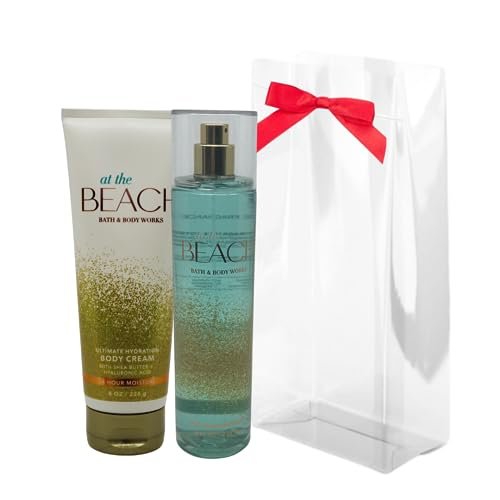 Bath & Body Works At the Beach Gift Pack: Fragrance Mist 8 oz & Body Cream 8 oz Avelisse