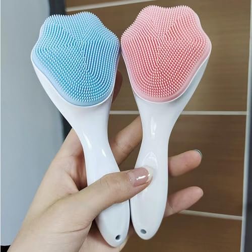 Silicone Face Scrubber and Exfoliator Brush - Facial Cleansing Brush for Blackhead, Acne, Pore, Cradle Cap - Deep Cleaning Skin Care 4 Pack - görsel 10