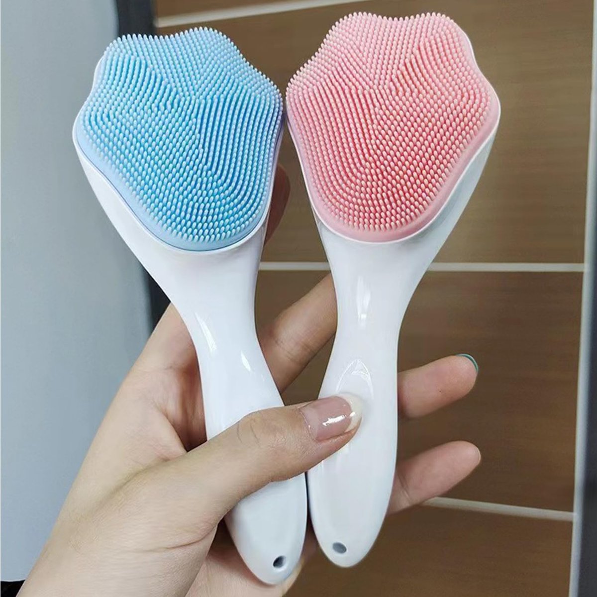 Silicone Face Scrubber and Exfoliator Brush - Facial Cleansing Brush for Blackhead, Acne, Pore, Cradle Cap - Deep Cleaning Skin Care 4 Pack - görsel 9
