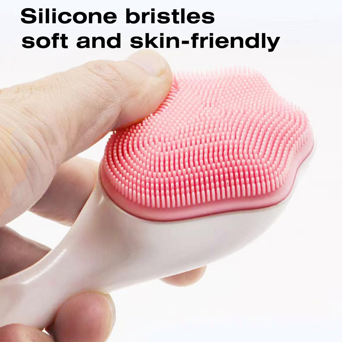 Silicone Face Scrubber and Exfoliator Brush - Facial Cleansing Brush for Blackhead, Acne, Pore, Cradle Cap - Deep Cleaning Skin Care 4 Pack - görsel 5