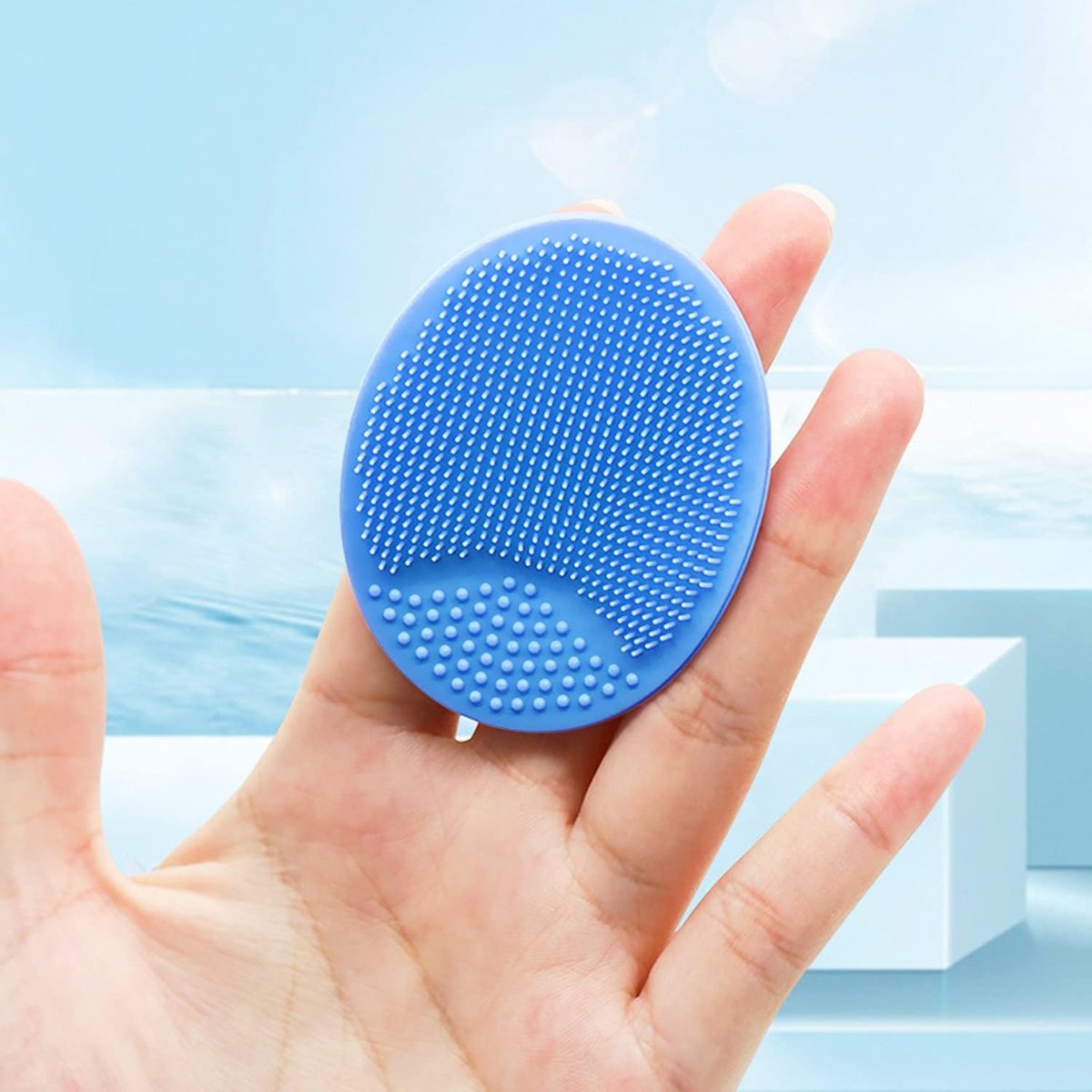 Silicone Face Scrubber and Exfoliator Brush - Facial Cleansing Brush for Blackhead, Acne, Pore, Cradle Cap - Deep Cleaning Skin Care 4 Pack - görsel 7