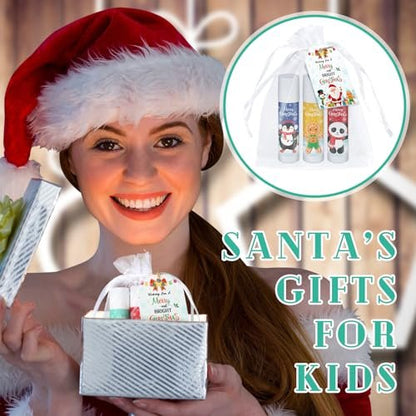 Siifert 100 Pack Christmas Lip Balm Bulk Party Favors, Holiday Stocking Stuffers for Women Men, Small Employee Appreciation Gifts, Winter Moisturizing Lip Care Set for Coworkers Staff Thank You Gifts