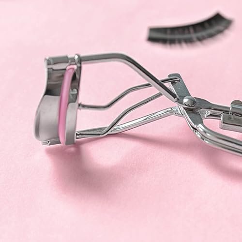 Jeufond 80-Pack Eyelash Curler Refills - Silicone Rubber Replacement Pads for Universal Eyelash Curlers with Clear Storage Box (Pink) - görsel 6