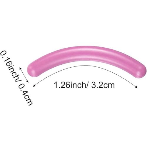 Jeufond 80-Pack Eyelash Curler Refills - Silicone Rubber Replacement Pads for Universal Eyelash Curlers with Clear Storage Box (Pink) - görsel 4