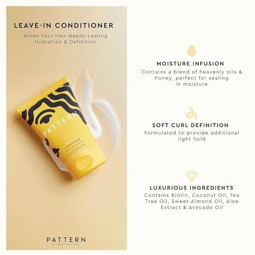 PATTERN Beauty Texture Travel Kit for Curly & Coily Hair (3a-4c) - Leave-In Conditioner, Intensive Conditioner, Cleansing Shampoo - 3 oz Each Avelisse