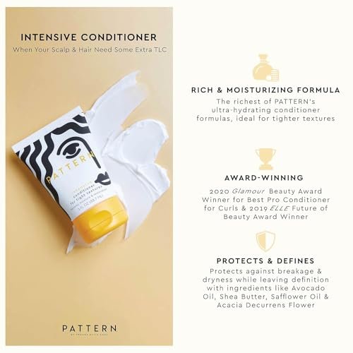 PATTERN Beauty Texture Travel Kit for Curly & Coily Hair (3a-4c) - Leave-In Conditioner, Intensive Conditioner, Cleansing Shampoo - 3 oz Each Avelisse