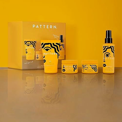 PATTERN Beauty Mini Stylers Kit - 3 fl oz Each - Hydrating Mist, Curl Gel, Styling Cream & Strong Hold Gel for Curly, Coily & Tight Textured Hair Avelisse