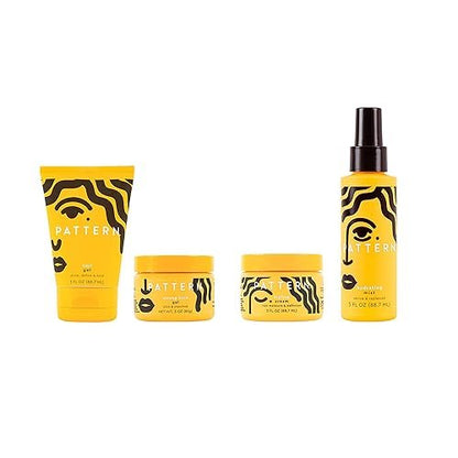 PATTERN Beauty Mini Stylers Kit - 3 fl oz Each - Hydrating Mist, Curl Gel, Styling Cream & Strong Hold Gel for Curly, Coily & Tight Textured Hair Avelisse