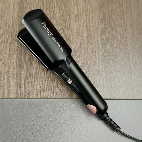 FARERY Portable Hair Straightener - 1.5 Inch Wider Plate Mini Flat Iron for Short Hair, Ceramic with Argan Oil & Keratin, Universal Voltage, Travel-Ready Avelisse